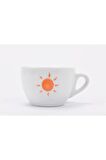 Verona El Yapımı "güneş" Motifli Cappuccino Fincan Ve Tabak Takımı - 180 ml (6.1 OZ)