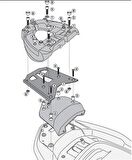 Kappa KR1123MM HONDA FORZA 300 ABS (13-17) Arka Çanta Tasiyici