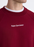 Bordo Erkek Regular Fit Desenli Sweatshirt 32232FW AUTHENTIC ALEC