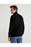 United Colors of Benetton Erkek Siyah Kazak Model Kodu: 123A1002U2180
