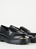 Love Moschino Deri Siyah Kadın Loafer JA10224G1L