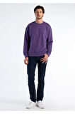 United Colors Of Benetton Erkek Mor Sweatshırt (Model Kodu: 124P3J68U1009 )