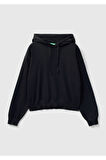 United Colors Of Benetton Kadın / Kız Siyah Sweatshırt (Model Kodu: 124P1294D202V )