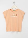 Benetton Şeftali Kız Çocuk T-Shirt 3I1XC10I6