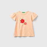 Benetton Kız Bebek T-shirt 3096G10DY-24Y