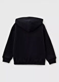 Benetton Erkek Siyah Sweatshırt 3EB5C503A