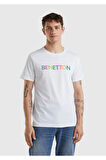 United Colors of Benetton Erkek Bej Tişört Model Kodu: 124P3I1XU100A