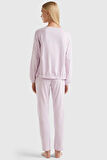 Slogan Baskılı Kadın Pijama Takımı 37YW3P02A