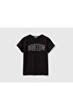 United Colors of Benetton Kız Çocuk Siyah Tişört Model Kodu: 223P3096C10C8