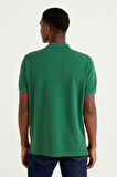 Benetton Polo Yaka Yeşil Erkek T-Shirt 123P3089J3179