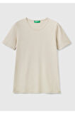 United Colors Of Benetton Kadın / Kız Gri Tişört (Model Kodu: 124P3Ga2E16A0 )