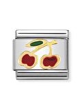 Composable Classic Dekoratif Link - Meyveler - Kiraz - (05 Cherry) 18K Altın