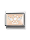Composable Classic Dekoratif Link - Plakalar - Melek - (14 Angel) 9K Rose Altın