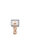 Composable Classic Charms In Stainless Steel With 9k Rose Gold (10_ınfinity)