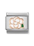 Composable Classic Dekoratif Link - Semboller - Kamelya - (02 Camellia) 9K Rose Altın