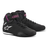 Alpinestars Stella Sektor Korumalı Kadın Motosiklet Botu Siyah  Fuşya