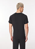 K-Way Bisiklet Yaka Düz Siyah Erkek T-Shirt K0074Q0_EDWING
