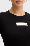 Armani Exchange Pamuklu Slim Fit Bisiklet Yaka T Shirt Bayan T SHİRT XW002327 AF10358 UC001 SİYAH