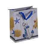 HEDİYE ÇANTASI,İTALYAN TASARIM,GEMİCİ ÇIPASI 32X26X10CM 4 LİTRE