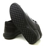 Frau Yuvarlak Burun Kısa Topuk Bağcıklı Spor Siyah Klasik Bot 