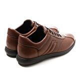 Frau Yuvarlak Burun Kısa Topuk Bağcıklı Spor Kahverengi Klasik Bot 