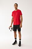 DeFactoFit Slim Fit Dar Kesim Sporcu Kısa Paça Skuba Dalgıç Kumaş Şort D0673AX24AUBK81
