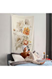 Soft Çiçekler Duvar Örtüsü-8035