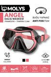 MOLYS ANGEL DALIŞ MASKESİ + ANTI FOG (BUĞU ÖNLEYİCİ FİLM) + PRO FULL DRY TAM KURU ŞNORKEL + MASKE KUTUSU SET