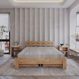 4 Çekmeceli Letto Atlantik Mdf  Set Karyola | Tek Ve Çift Kişilik Yatak Uyumlu, Kolay Kurulum