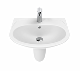 Creavit Pitta 45x55 cm Batarya Delikli Lavabo PA055 + Sedef Yarım Ayak SD260 - CRV.SET0000.005