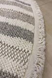 MOTTO MOT 02 WHITE BEIGE 120*120 CM YUVARLAK HALI