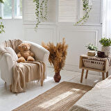 CHOTI CREAM 80*150 CM JÜT KİLİM