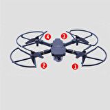 DJI Mavic Pro 4 Adet Hızlı Kurulum Pervane Koruma + Güvenli İniş Ayağı