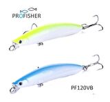 PROFISHER 2 Renk Set 2 Kanca Sahte Balık Yem 9 gr 9 cm B Luya