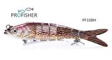 PROFISHER 8 Eklem 2 Kanca Sahte Balık Yem 19 gr 13 cm Pike K