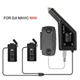 DJI Mavic Mini İçin 3 in 1 Araç Şarj Cihazı 50 Dakika Hızlı Şarj