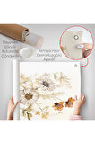 Soft Çiçekler Duvar Örtüsü-8040