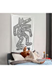Keith Haring - Köpek Duvar Örtüsü - Dog-8047