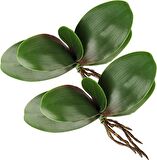 2li Set Yapay Çiçek Orkide Yaprağı Doğal Görünüm 