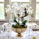 2li Set Yapay Çiçek Orkide Yaprağı Doğal Görünüm 