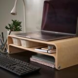 IKEA Vattenkar Laptop / Monitör Standı - Ahşap - 52x26 cm