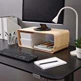 IKEA Vattenkar Laptop / Monitör Standı - Ahşap - 52x26 cm