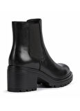 Geox Deri + Tekstil Siyah Kadın Topuklu Bot D16QCE00043C9999