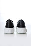 Erkek Rey Lace-Up Bağcıklı Sneakers - Siyah | 41