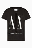 Kadın Rahat Kesim T-Shirt - Siyah | XL