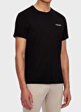 Armani Exchange Bisiklet Yaka Düz Siyah Erkek T-Shirt 8NZT91 Z8H4Z 1200
