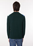 İce Play Bisiklet Yaka Normal Desenli Beyaz - Mavi Erkek Kazak 23IU1M0A0069013_MAGLIA GIROCOLLO