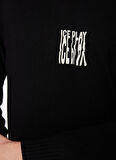 İce Play Balıkçı Yaka Normal Emprime Siyah Erkek Kazak 23IU1M0A0099013_MAGLIA LUPETTO
