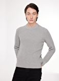 İce Play Bisiklet Yaka Standart Düz Gri Melanj Erkek Kazak 23IU1M0A0139502_MAGLIA GIROCOLLO