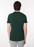 İce Play Bisiklet Yaka Düz Koyu Yeşil Erkek T-Shirt 23IU1M0F013P400_T-SHIRT JERSEY
